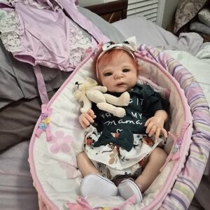 Realistic Baby Doll with Outfit and Accessories